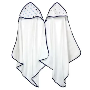 2-Pack Boys Sea Hooded Towels