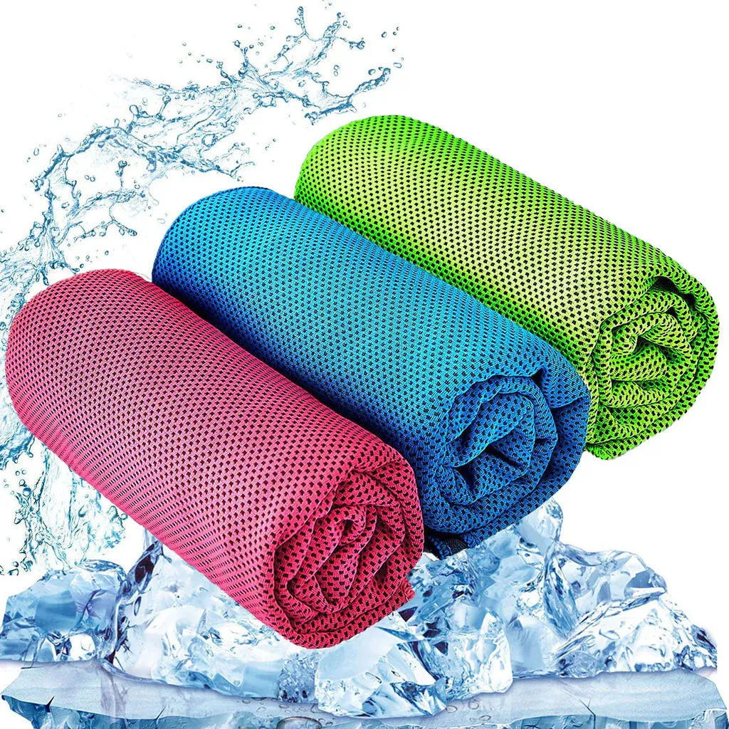 3 Pcs Cooling Towel Microfibre Quick Dry Breathable for Neck & Face During Sports