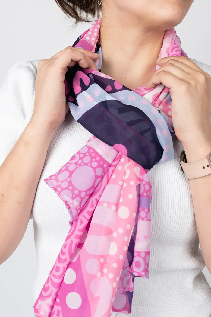 A Woman's Connection Rectangle Chiffon Scarf