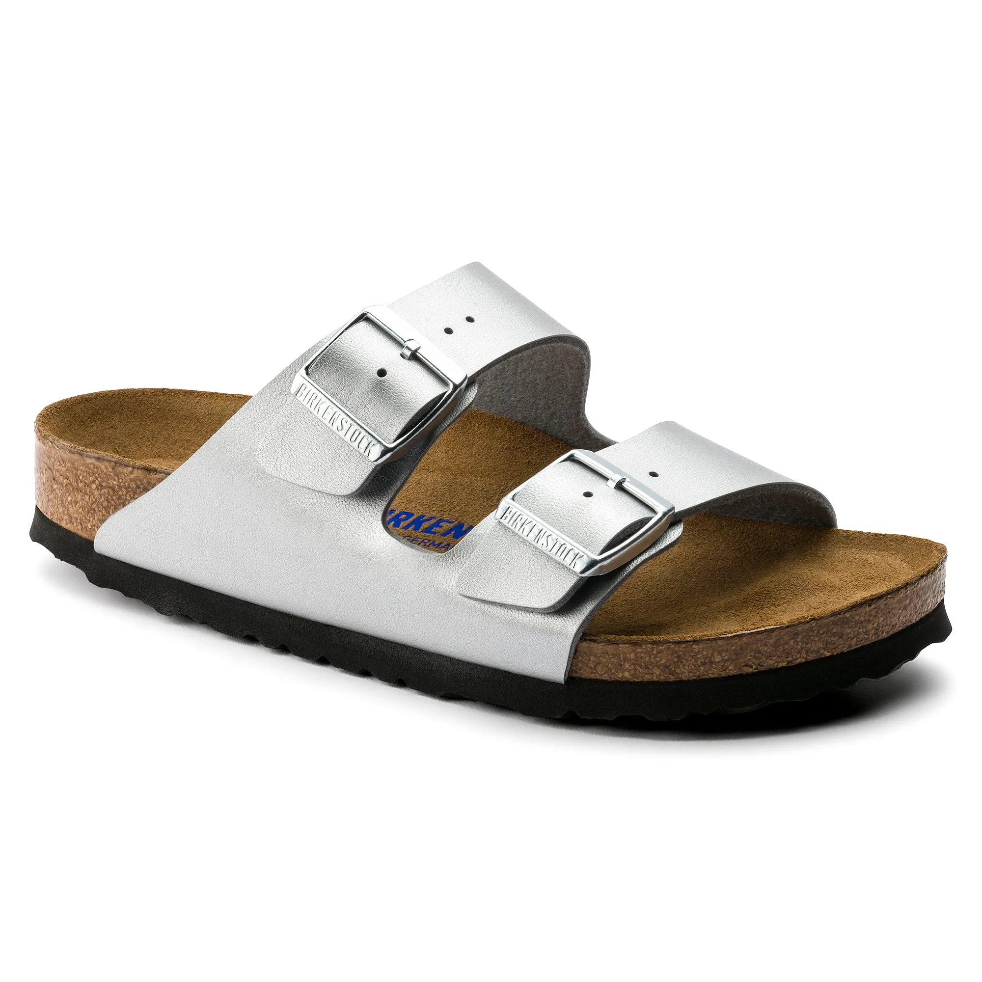 Arizona Narrow Width Soft Footbed Silver