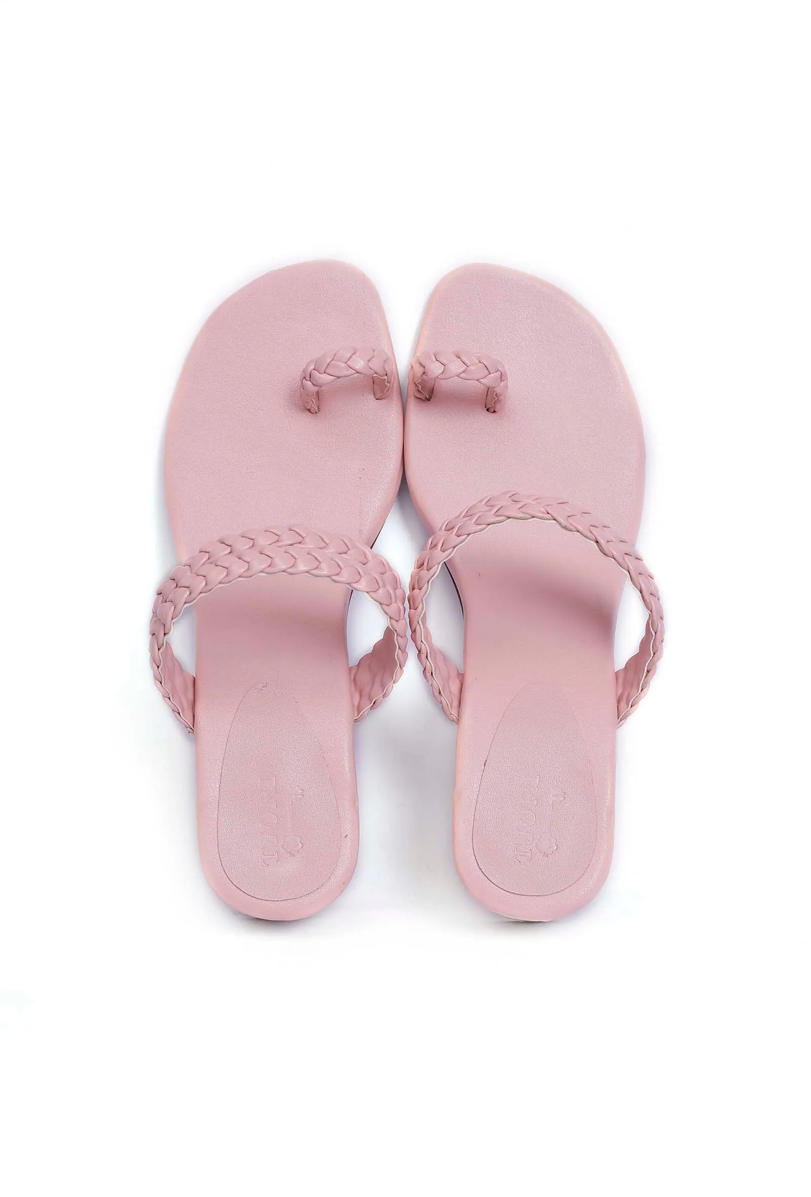 Baby Pink Knotted Cruelty Free Leather Sandals