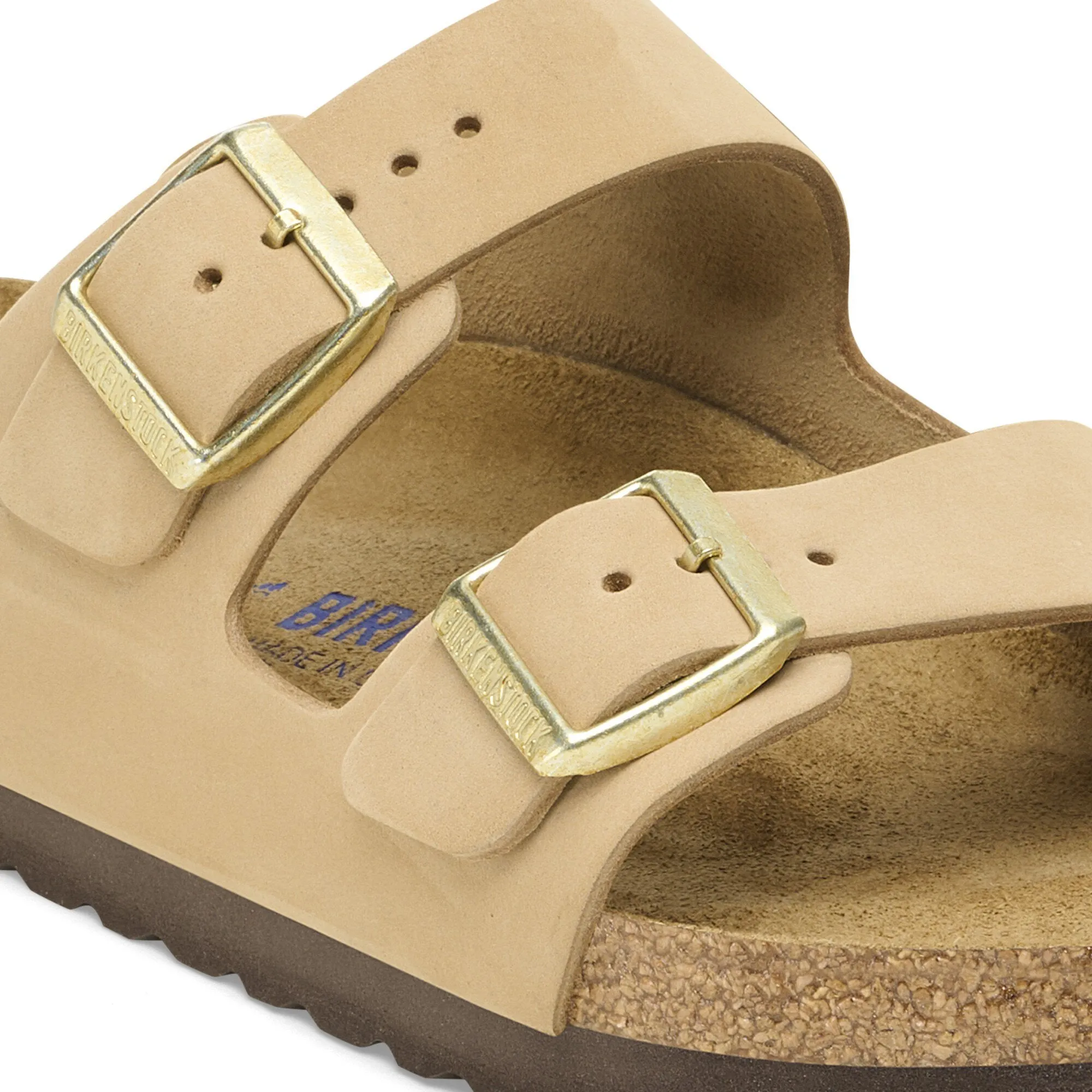 Birkenstock Arizona Soft Footbed Nubuck Leather Sandal