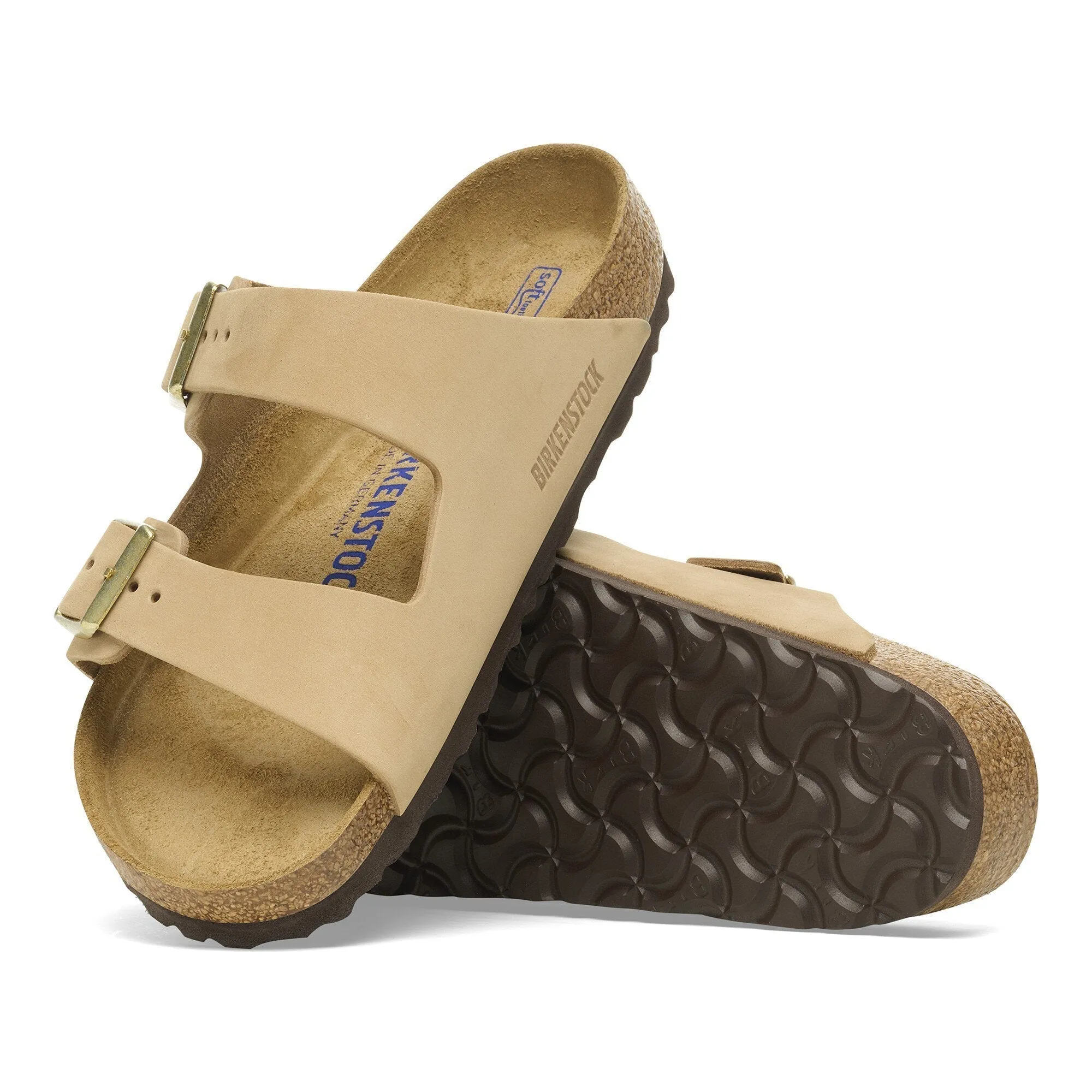 Birkenstock Arizona Soft Footbed Nubuck Leather Sandal