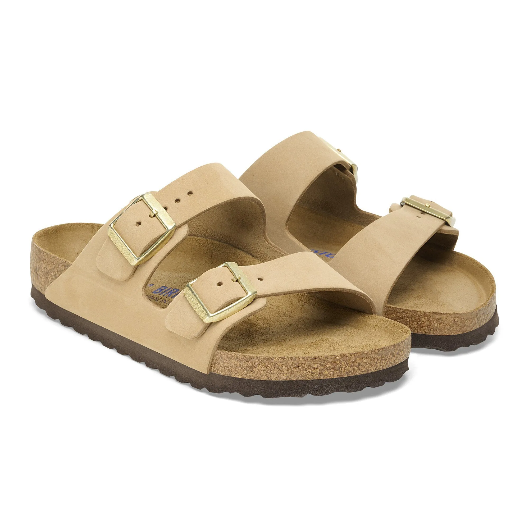 Birkenstock Arizona Soft Footbed Nubuck Leather Sandal