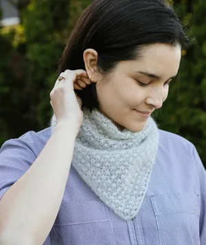 Blackberry Kerchief Using Rowan Kidsilk Haze