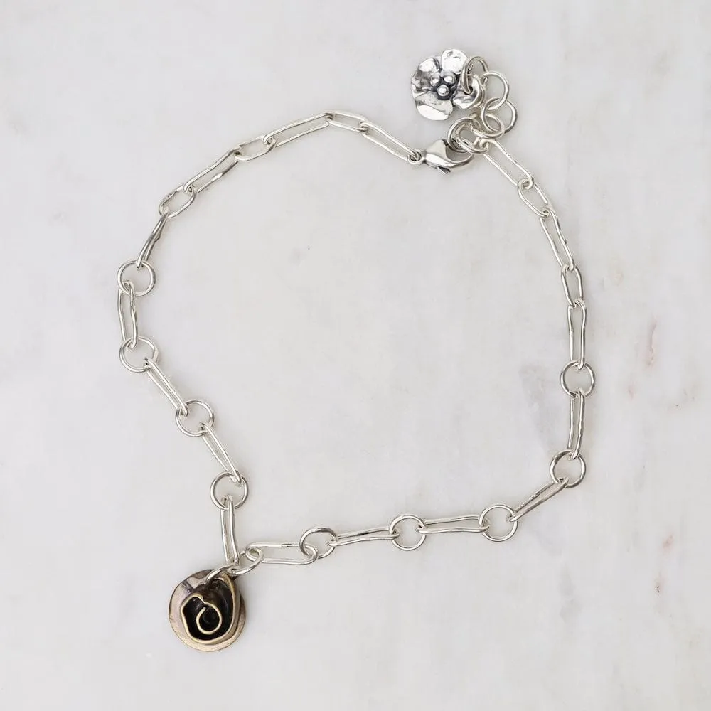 Brass Rose Chain Anklet