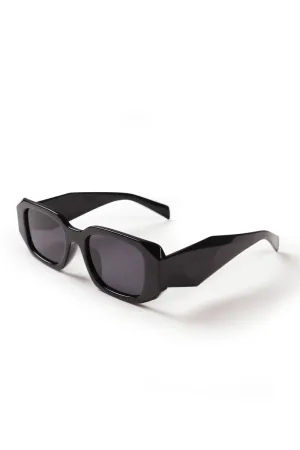 CHUNKY ARM SMART CLASSIC SUNGLASSES IN BLACK