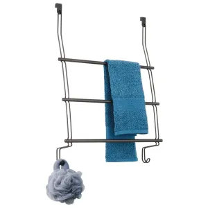 Classico Over Shower Door Towel Rack 3 Bronze