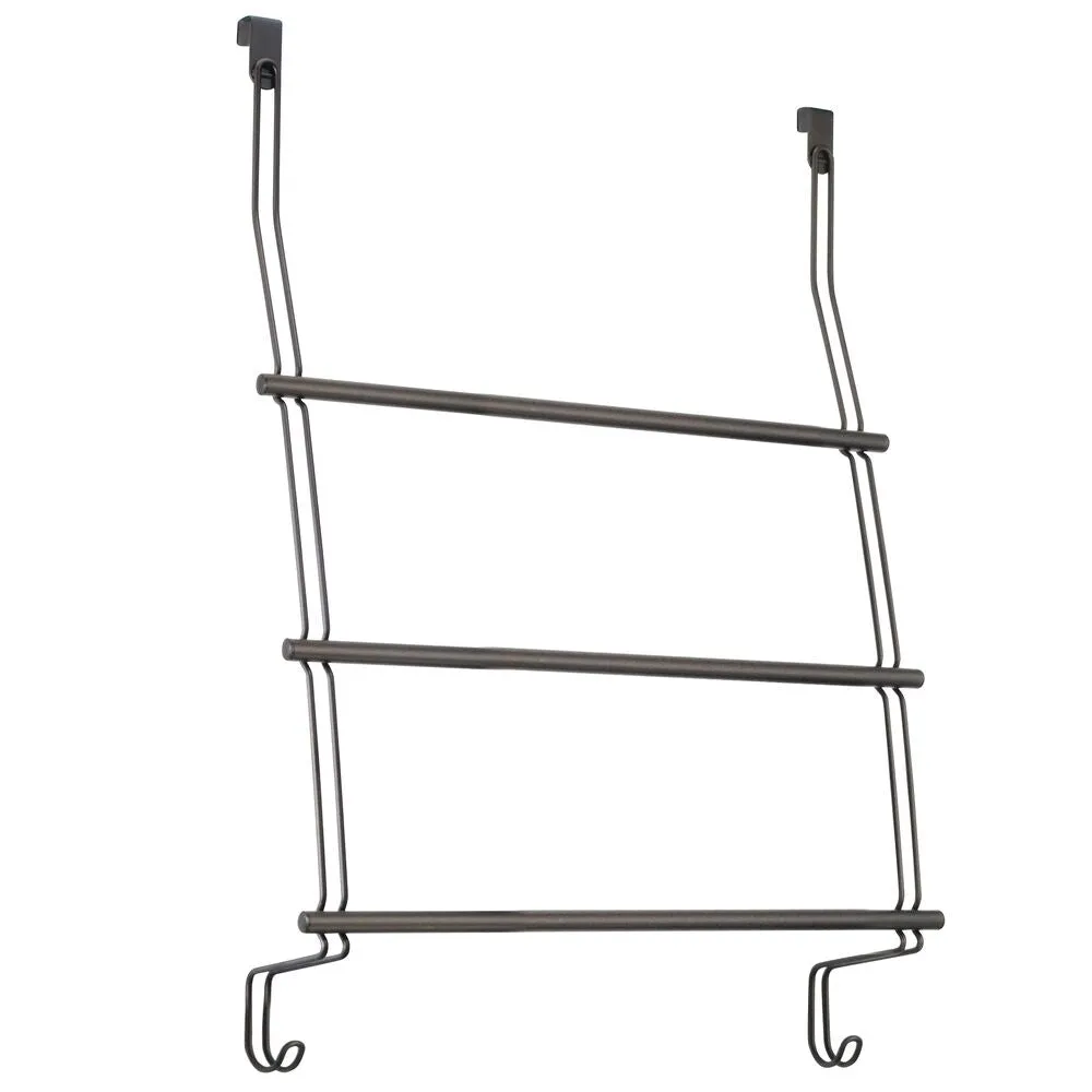 Classico Over Shower Door Towel Rack 3 Bronze