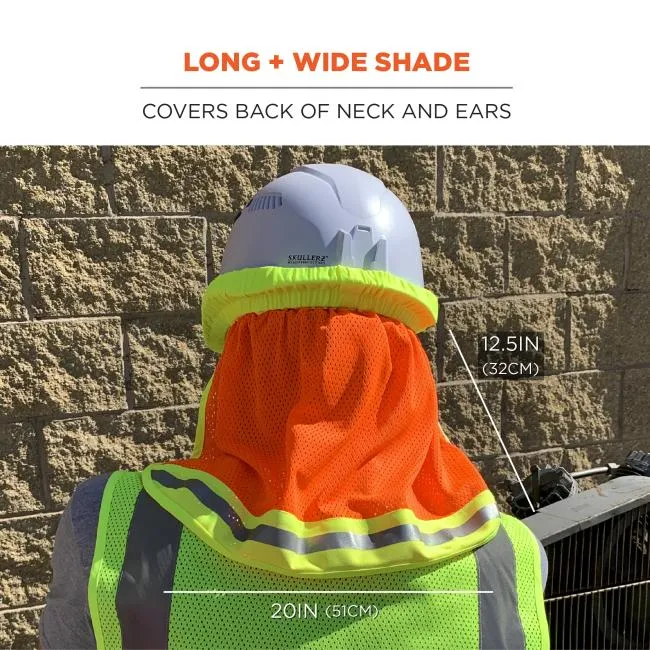 Ergodyne GloWear 8005 Hi-Vis Hard Hat Neck Shade - Lime