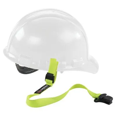 Ergodyne Squids 3155 Elastic Hard Hat Lanyards w/ Clamps, 14.5 in, Quick Connect Clamp, 19155