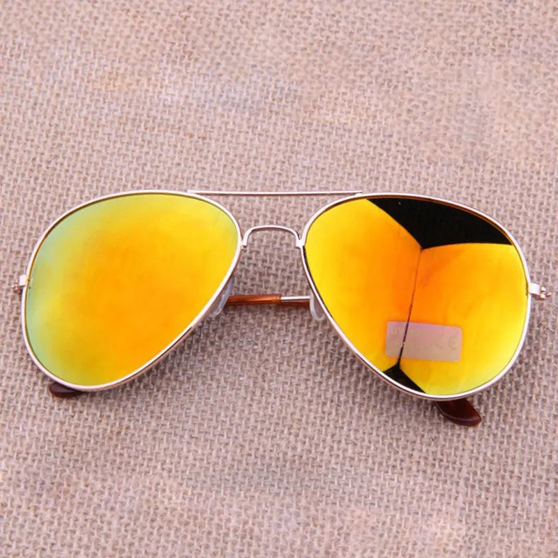 Gafas de sol Classic Sun glasses Vintage Metal frame Sunglasses Men Women Stylish Bat Mirror Eyewear