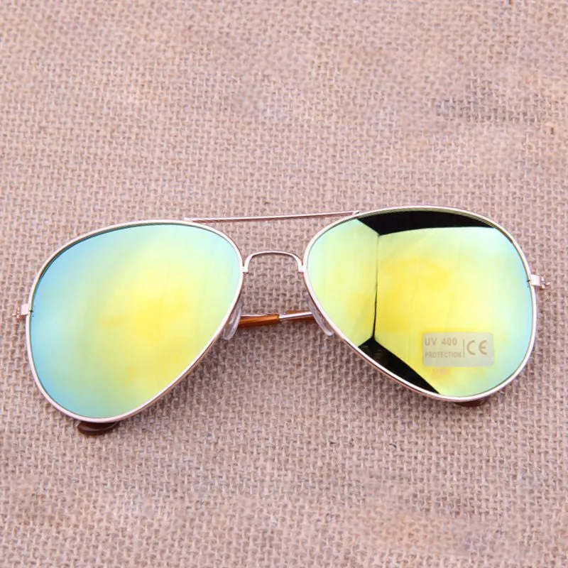 Gafas de sol Classic Sun glasses Vintage Metal frame Sunglasses Men Women Stylish Bat Mirror Eyewear