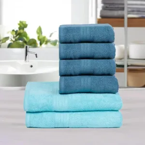 GlowNGo Towel (Blue) - Six Piece Set