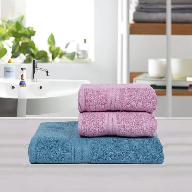 GlowNGo Towel (Pink & Blue) - Four Piece Set