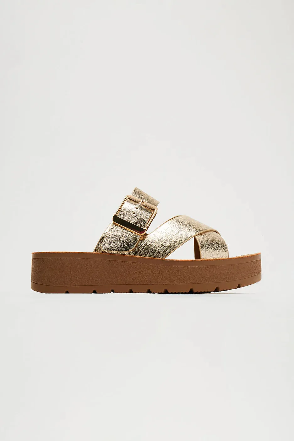 Gold Platform Sandal