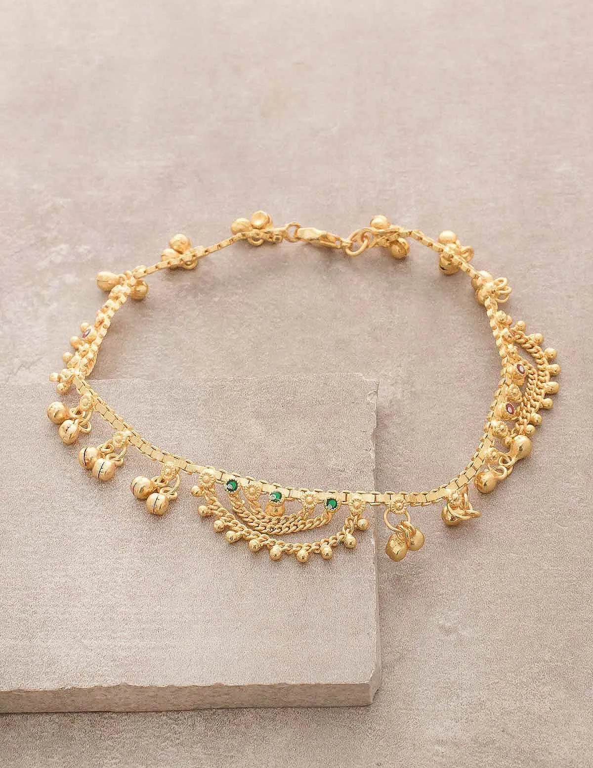 Golden Bells Anklet