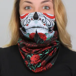 Hot Leathers HWN2003 Sugar Skull Neck Gaiter Mask