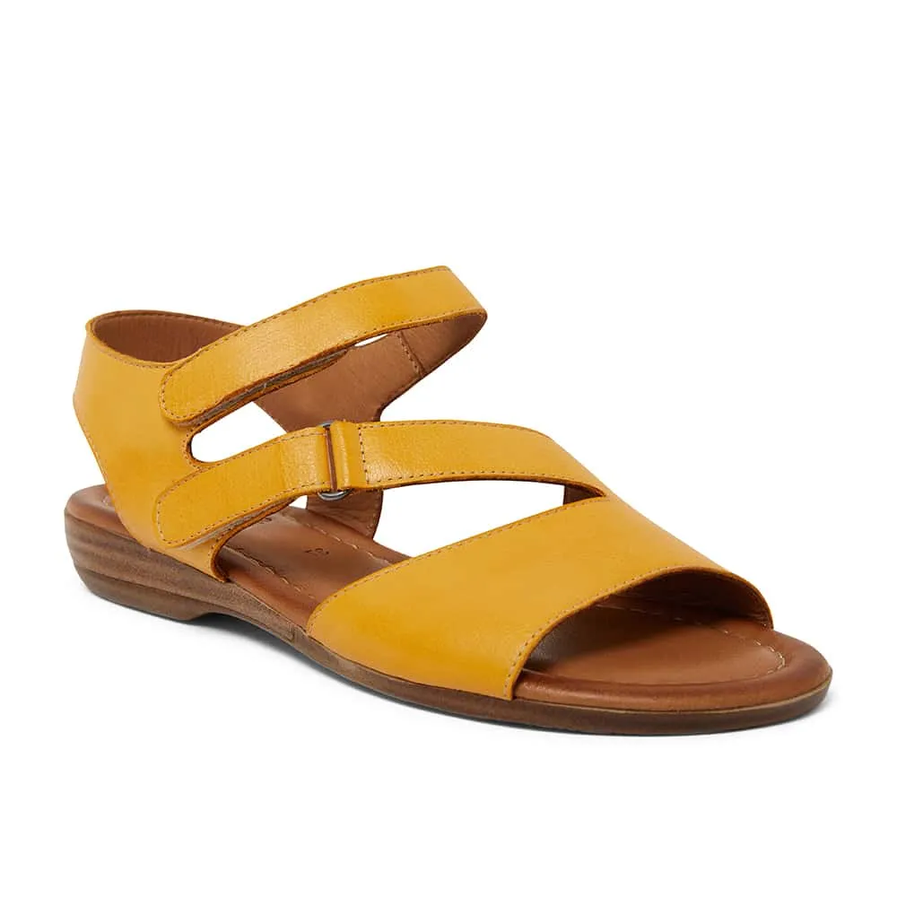 Kenya Sandal in Mustard Leather