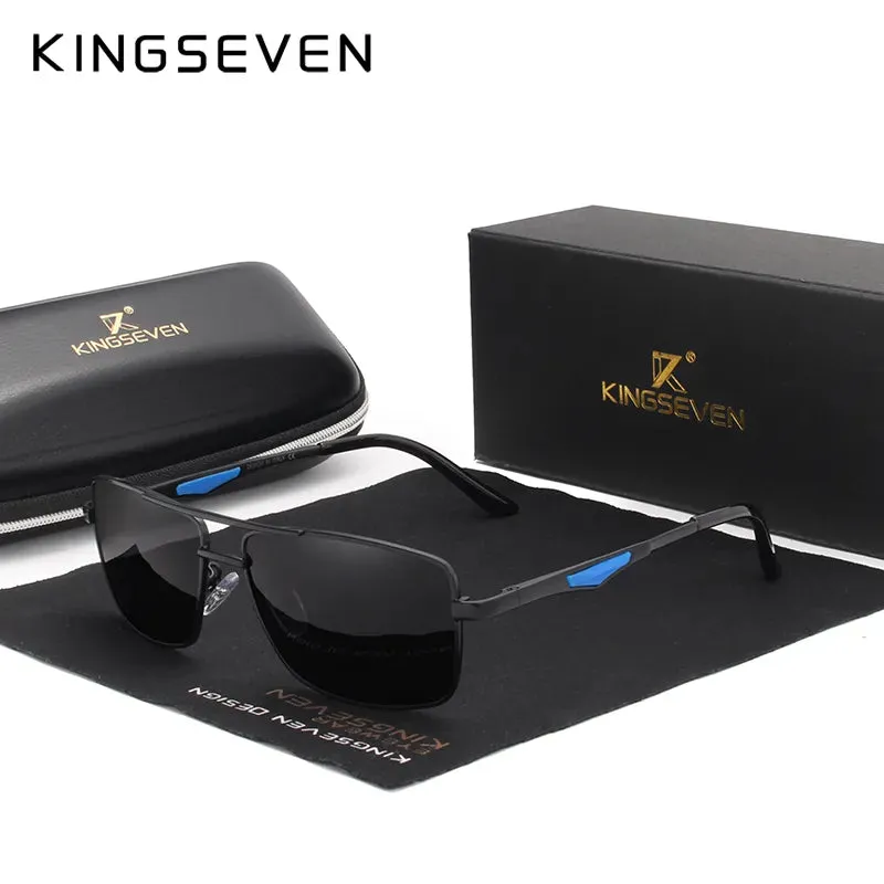 KINGSEVEN Brand Classic Square Polarized Sunglasses Men's Driving Male Sun Glasses Eyewear UV Blocking