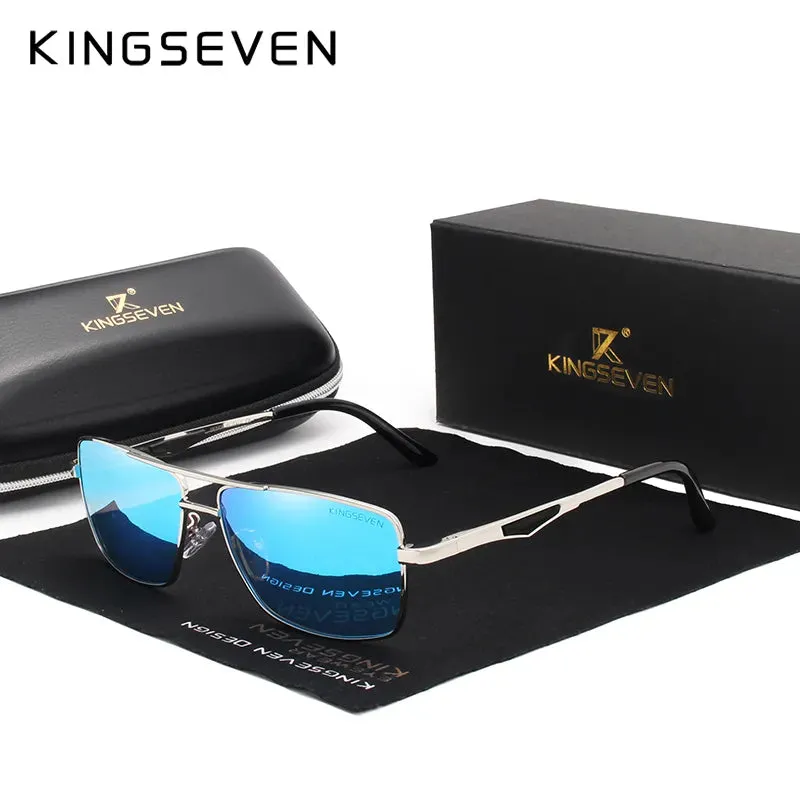 KINGSEVEN Brand Classic Square Polarized Sunglasses Men's Driving Male Sun Glasses Eyewear UV Blocking