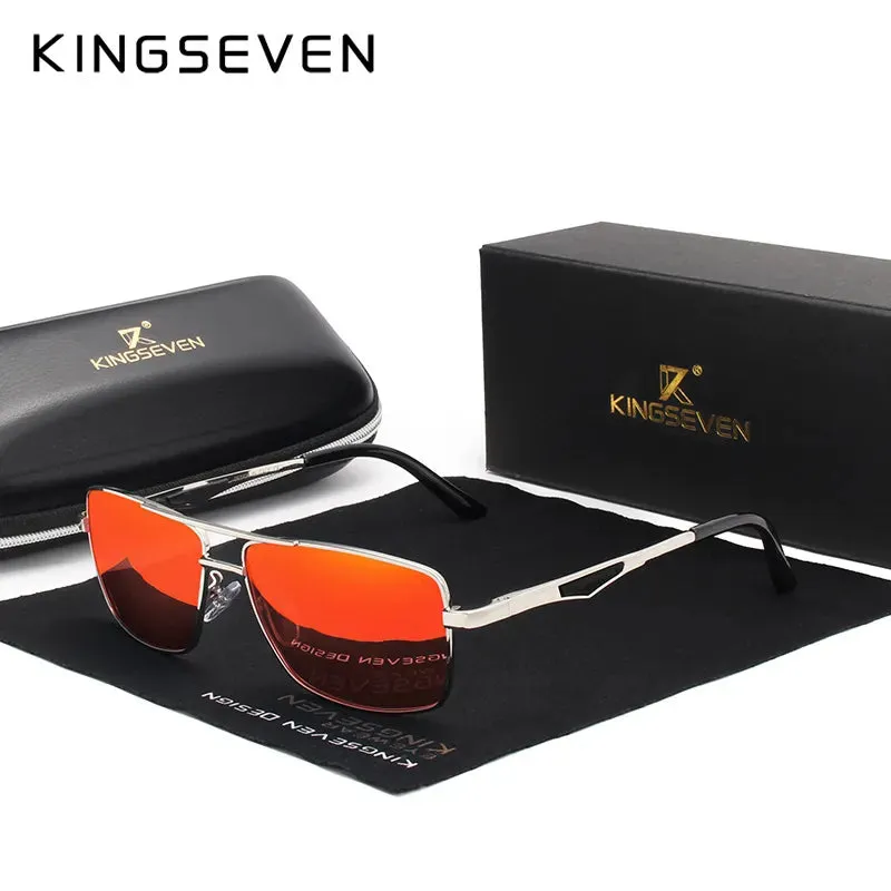 KINGSEVEN Brand Classic Square Polarized Sunglasses Men's Driving Male Sun Glasses Eyewear UV Blocking