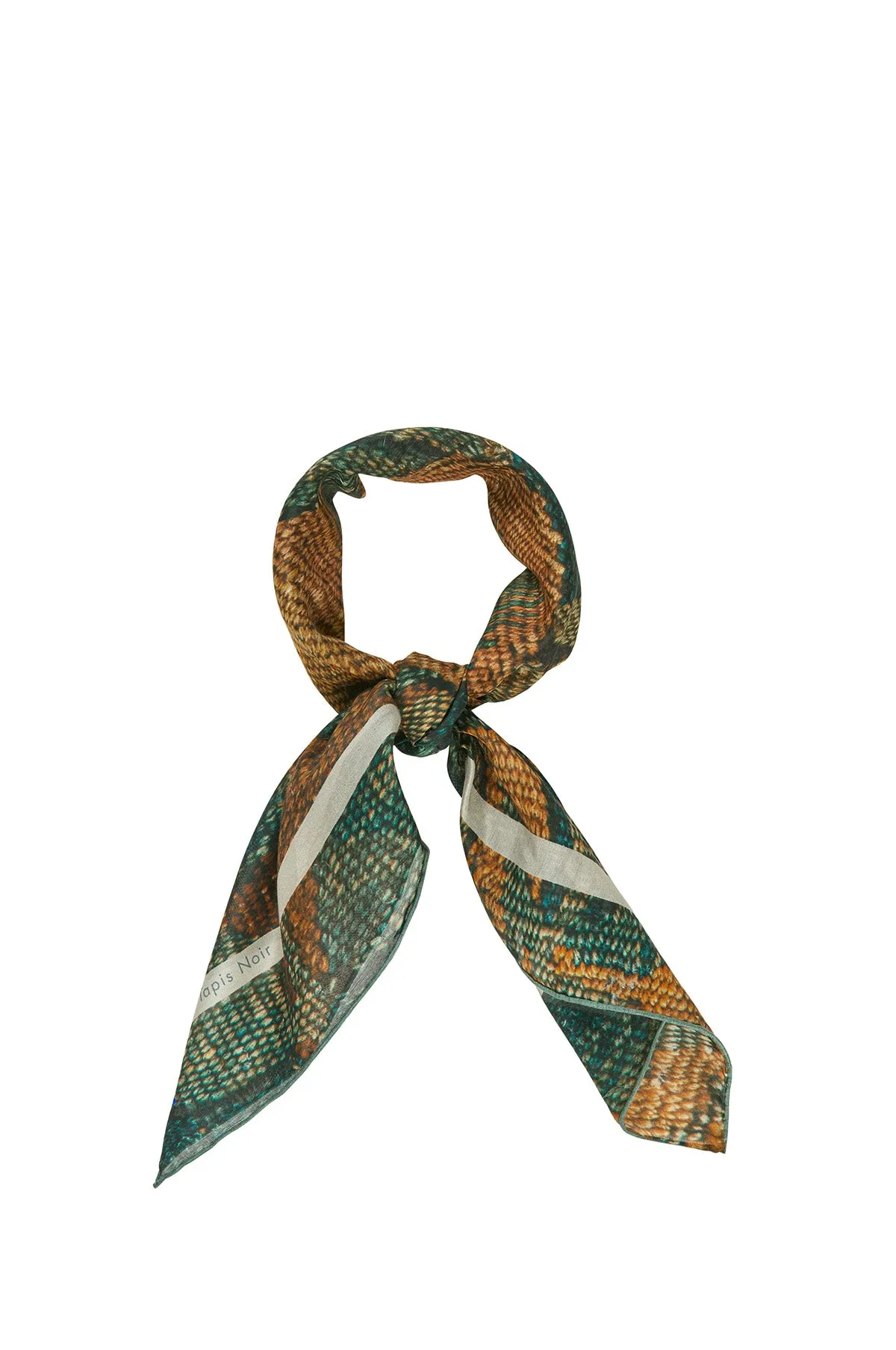 Light Lemon Tapestry Scarf Green