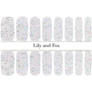 Lily And Fox - Nail Wrap - Cosmic Confetti (Holo Transparent)