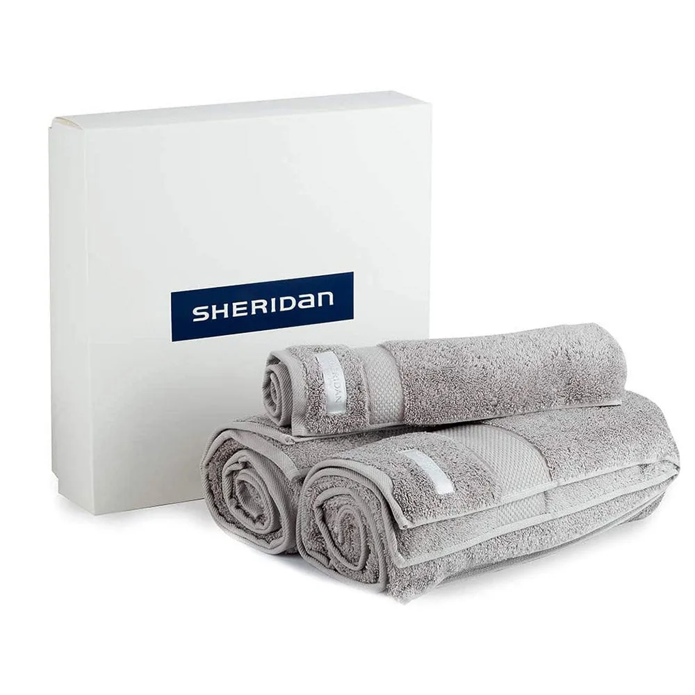 Luxury Egyptian Towel Gift Set by Sheridan SILVER