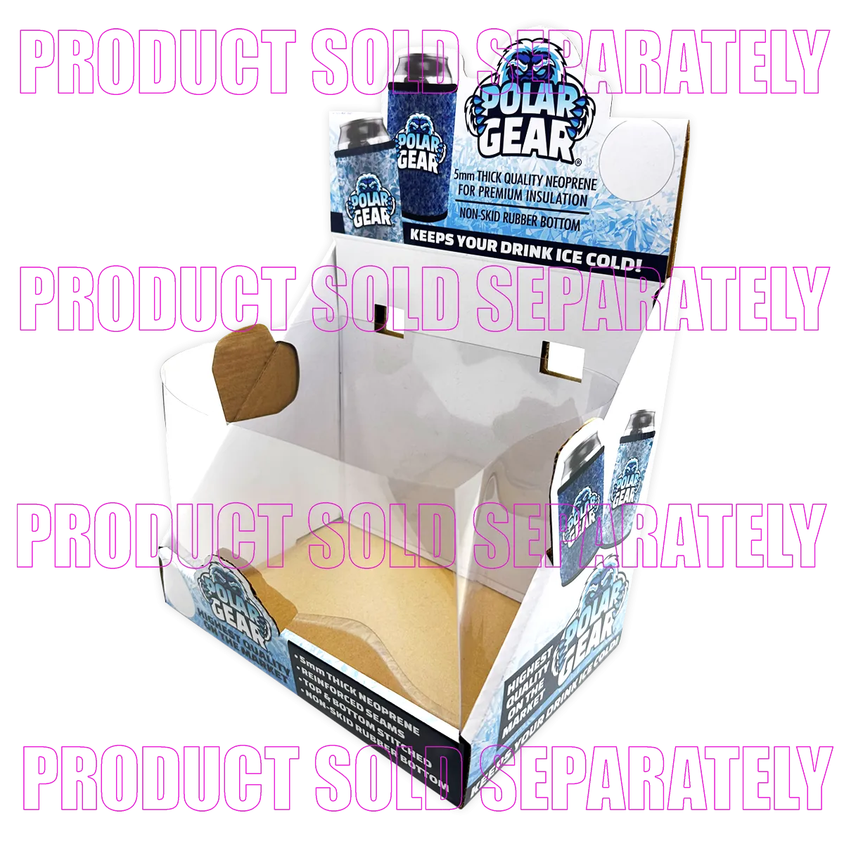 Merchandising Fixture - Polar Gear Pvc Shelf Display Insert ONLY 977290