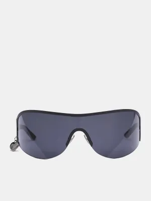 Metal Shield Sunglasses (C30059-BLACK)