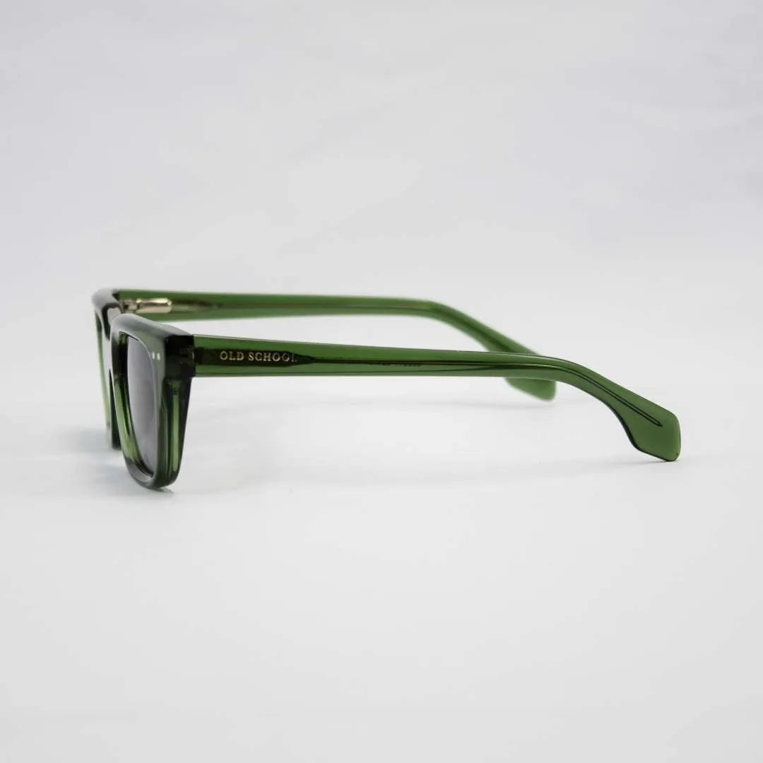 Rectangular Green Frame with Polarized Lenses - OS Sunglasses