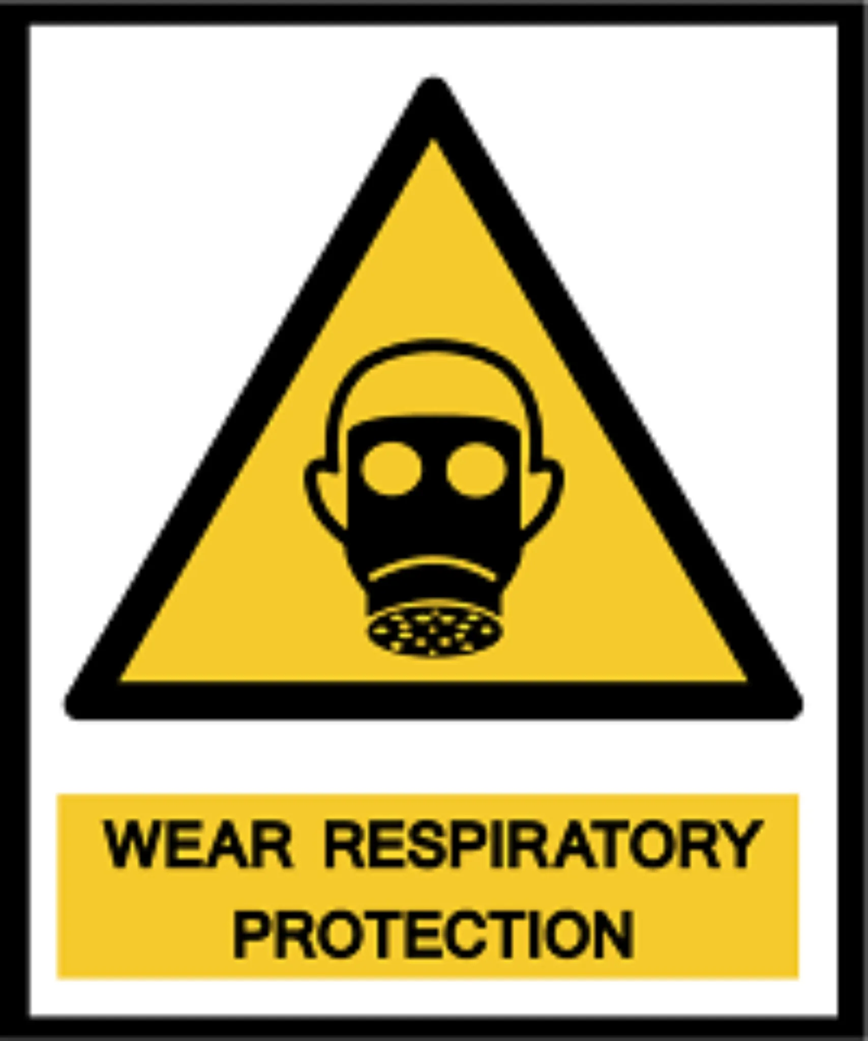 Respiratory Protection Hard Hat Decal Full Color - #404090