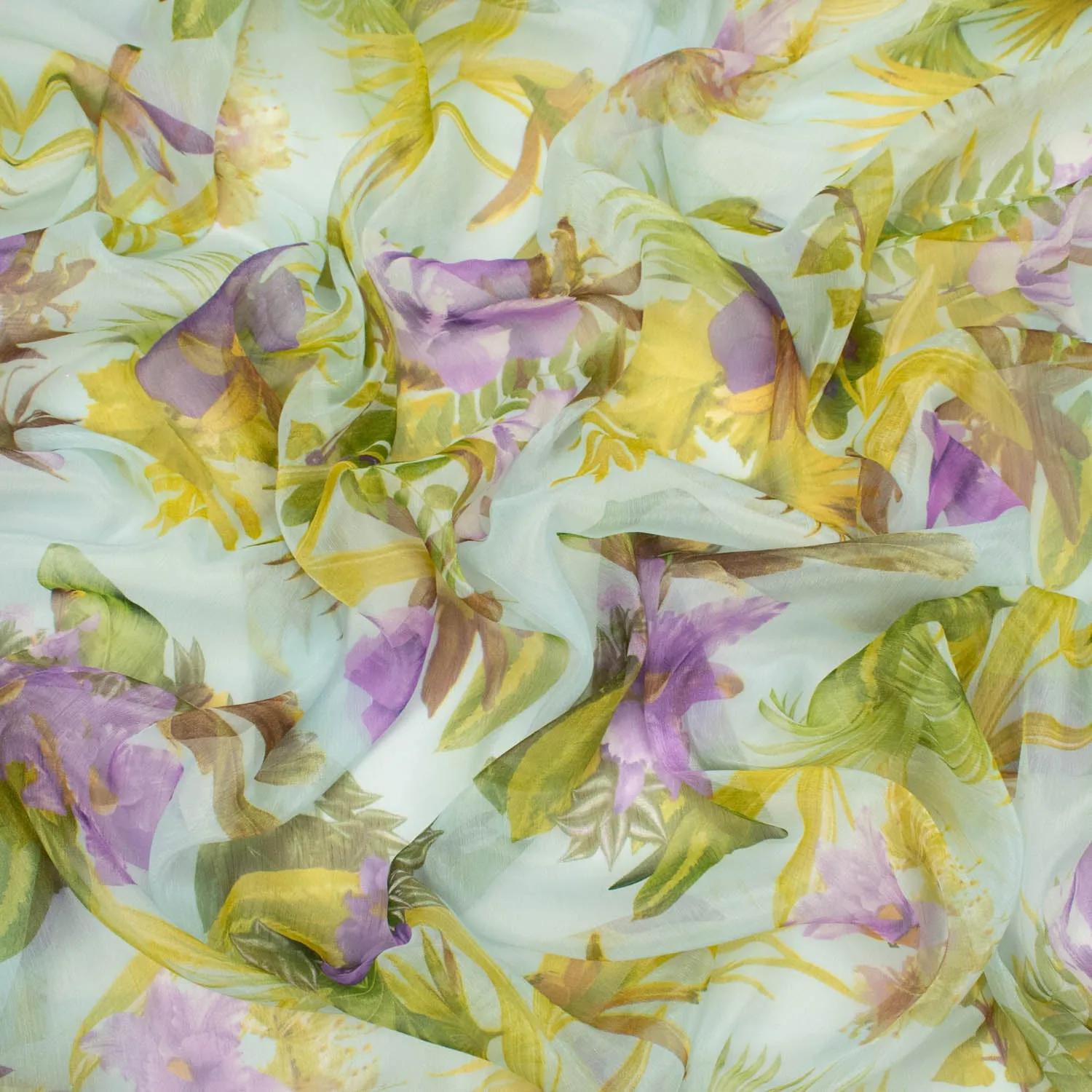 Samantha Shimmer Printed Chiffon Voile