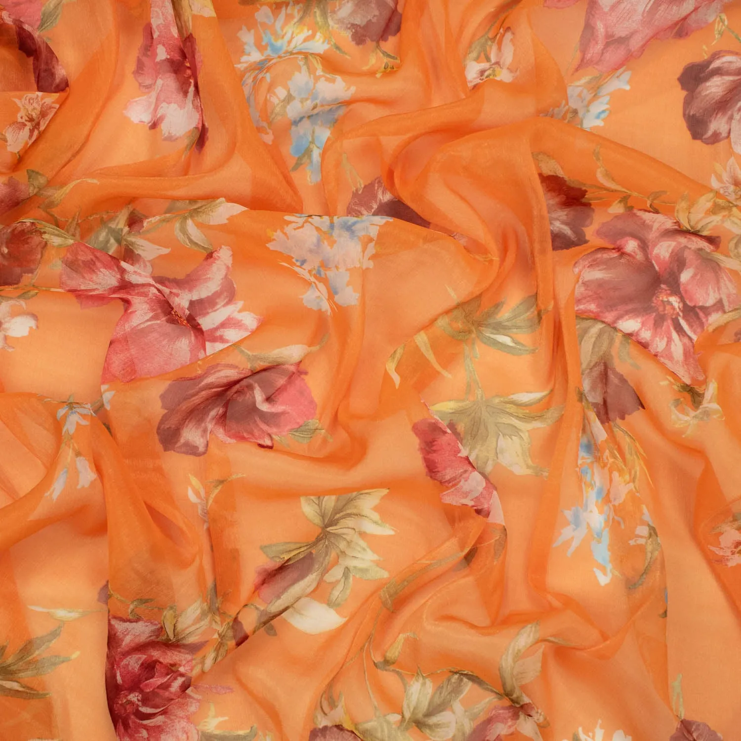 Samantha Shimmer Printed Chiffon Voile