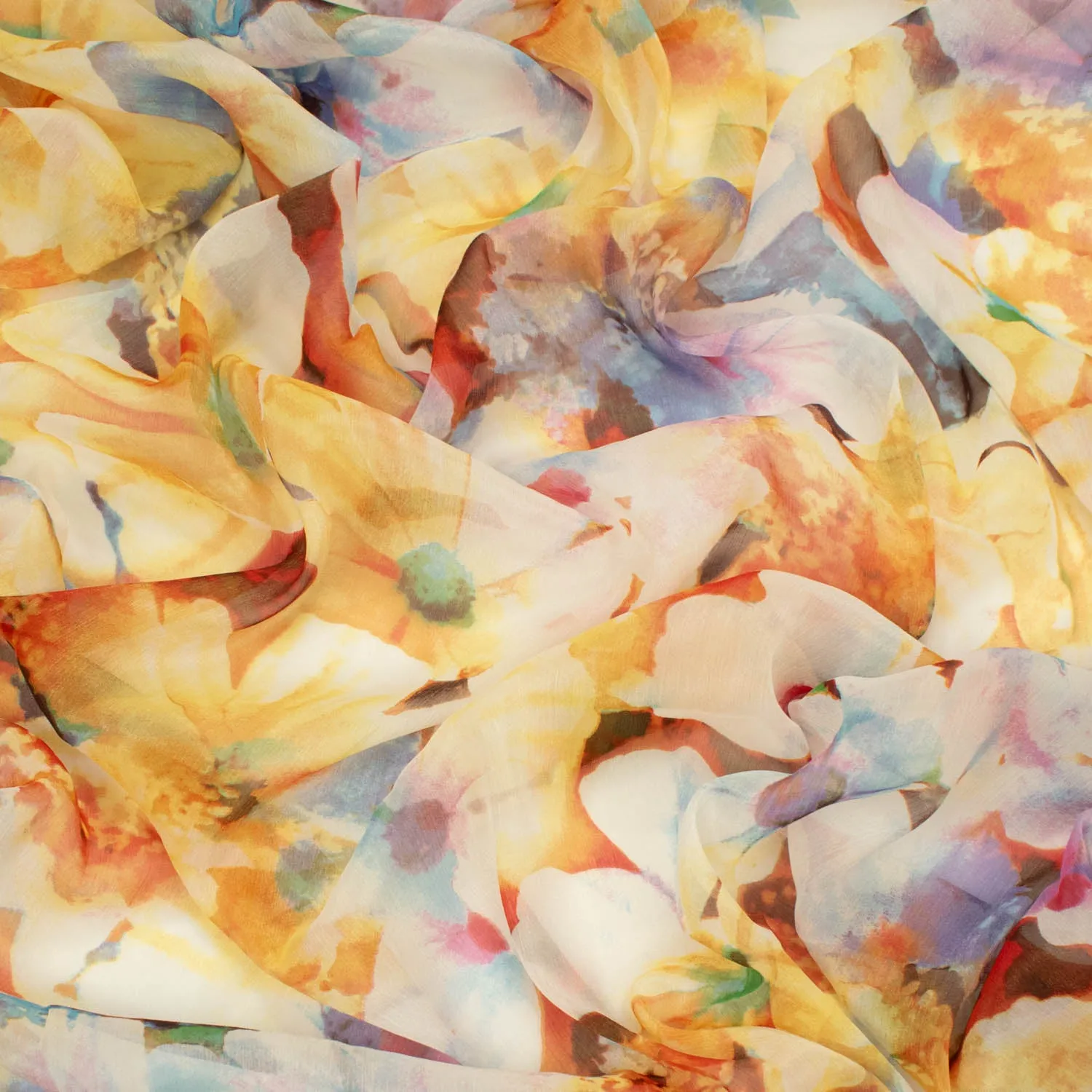 Samantha Shimmer Printed Chiffon Voile