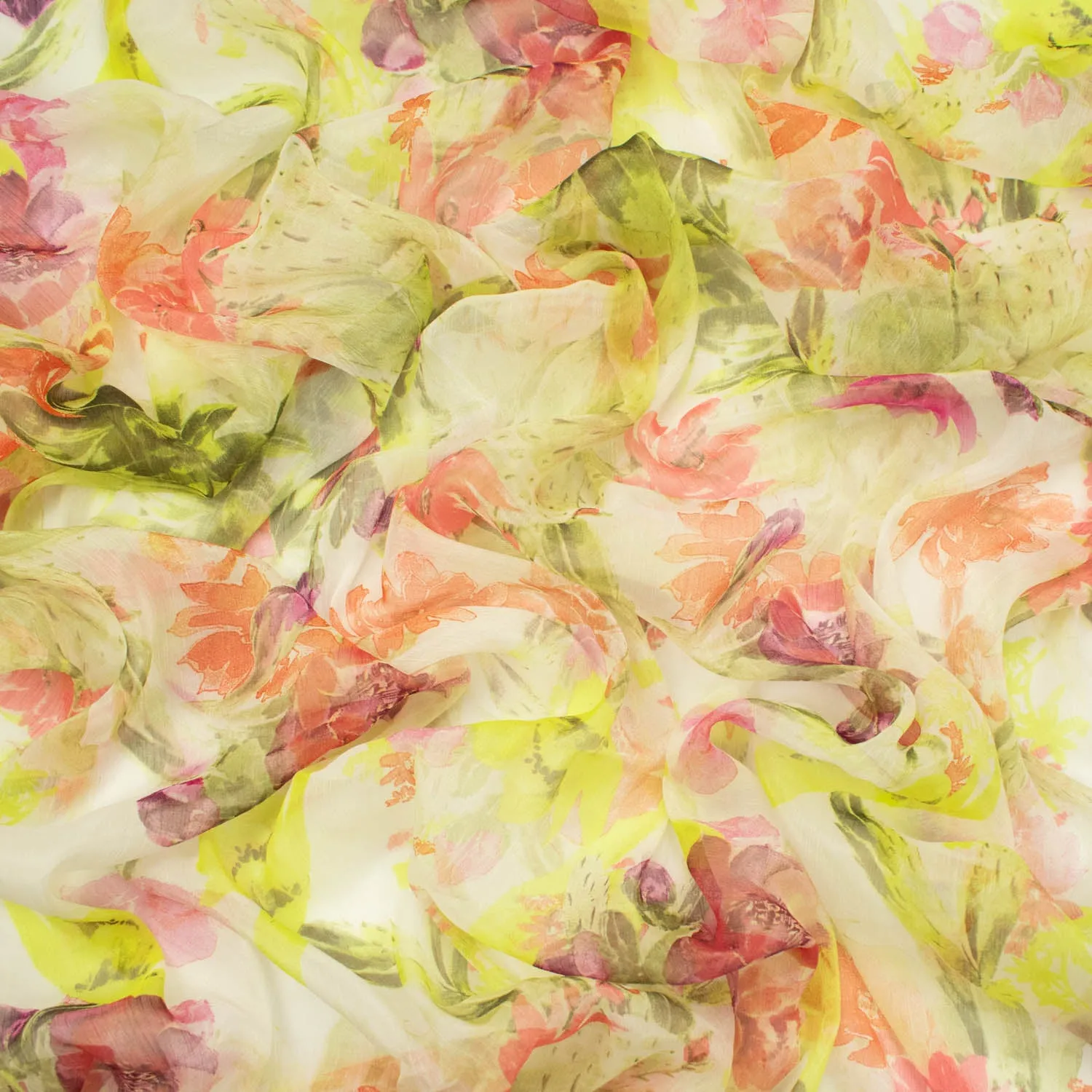 Samantha Shimmer Printed Chiffon Voile