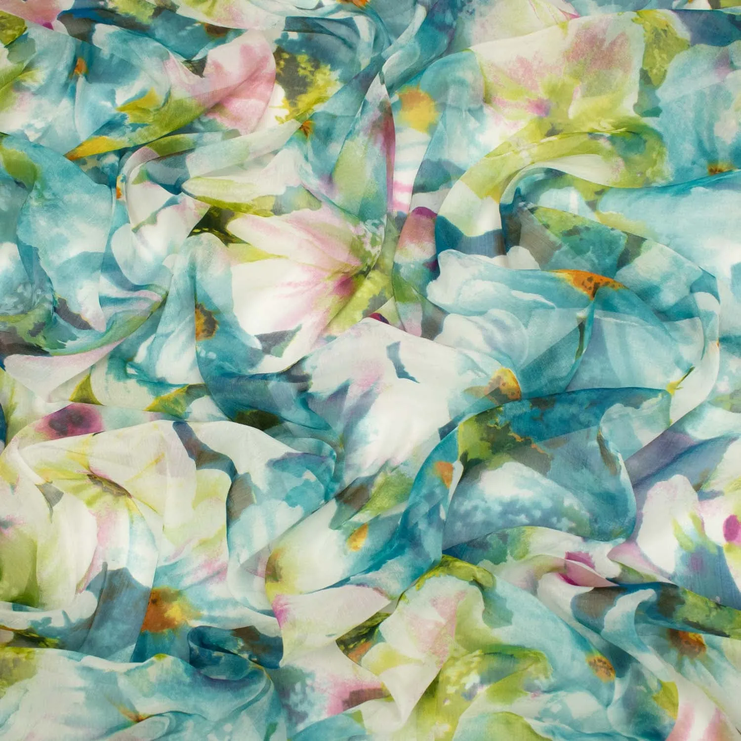 Samantha Shimmer Printed Chiffon Voile