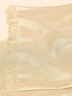 Shimmer Viscose Scarf - Golden