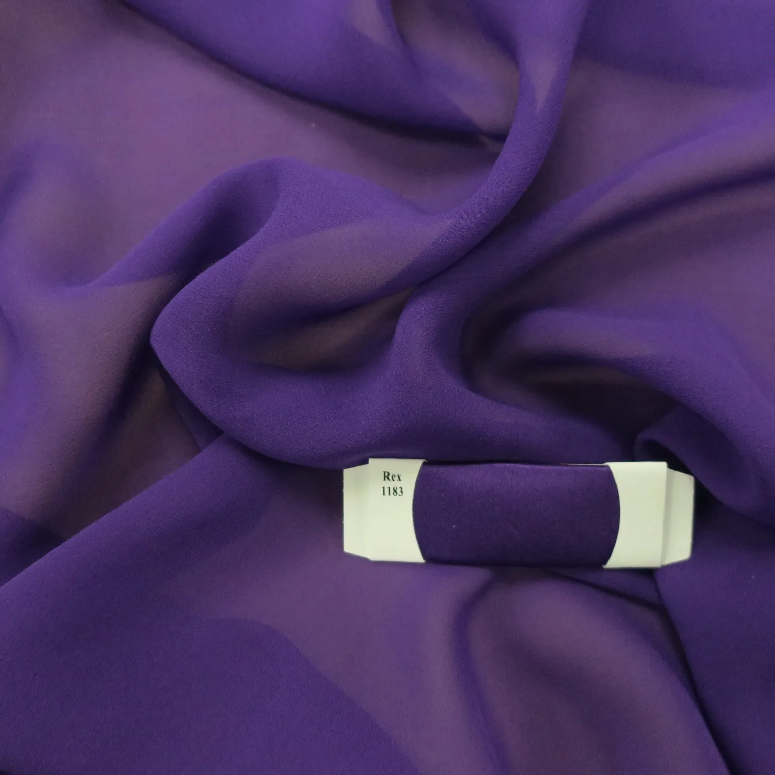 Silk Georgette Chiffon Fabric 54" Purple Solid 10mm 100% Silk