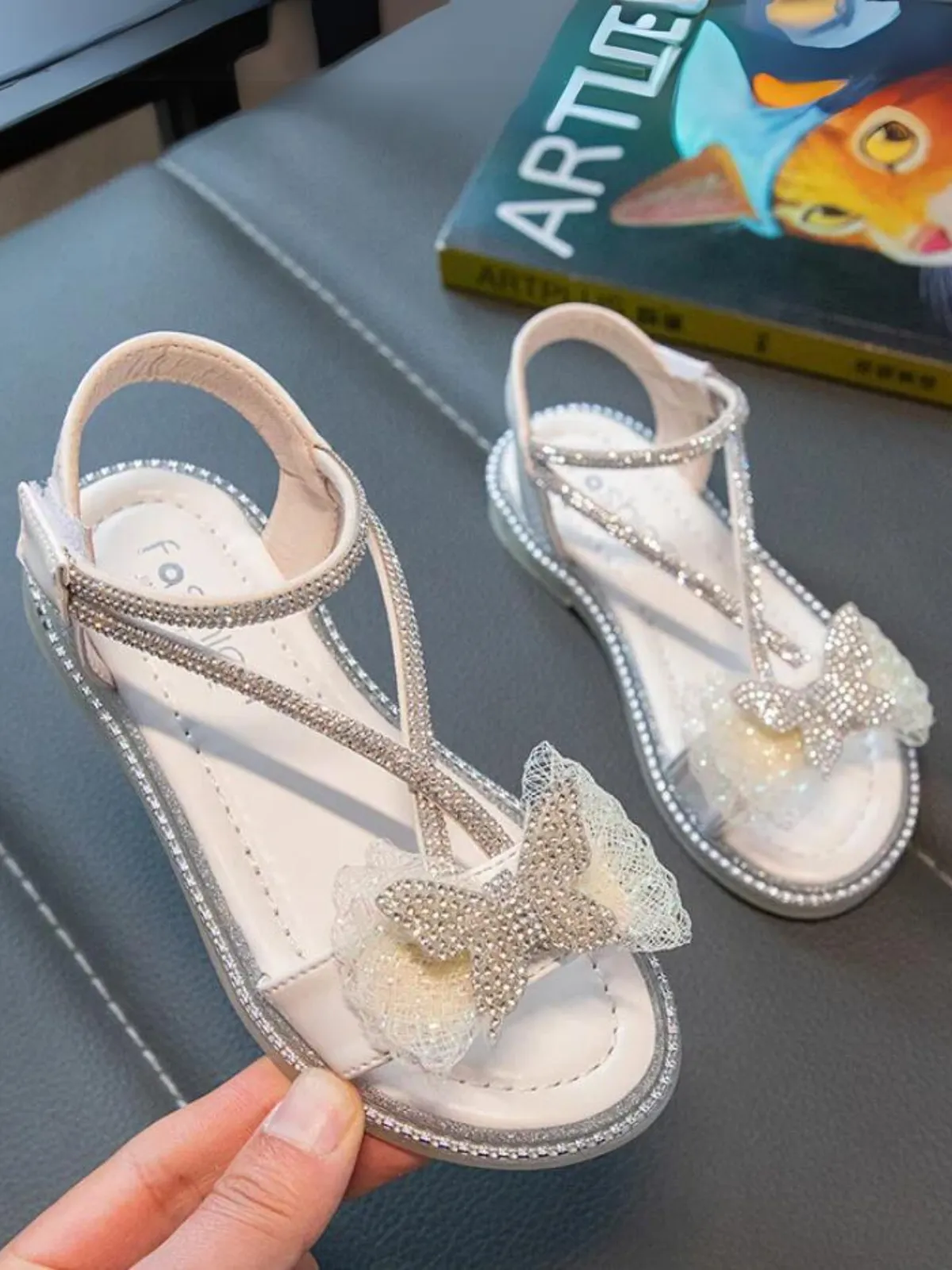 Sparkle Special Butterfly Strap Sandals By Liv And Mia