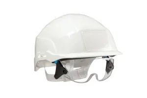 SPECTRUM Hardhat with integrated eyewear White