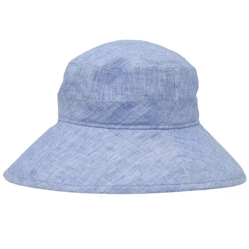 Sun Protection Garden Hat - Linen Chambray