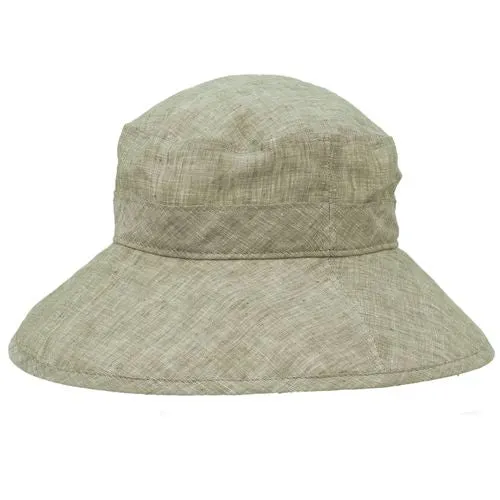 Sun Protection Garden Hat - Linen Chambray