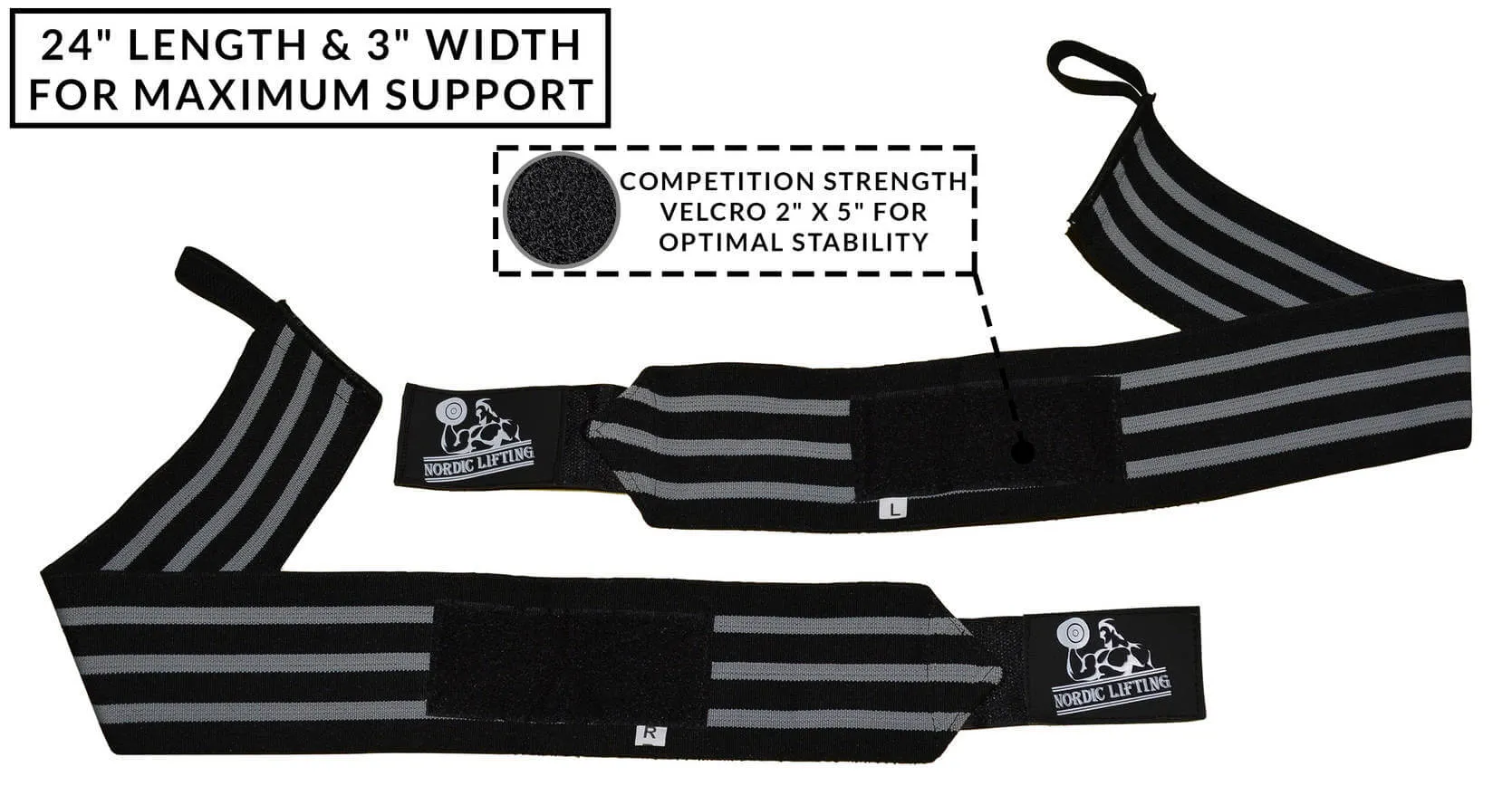 Super Heavy Duty Wrist Wraps (24")