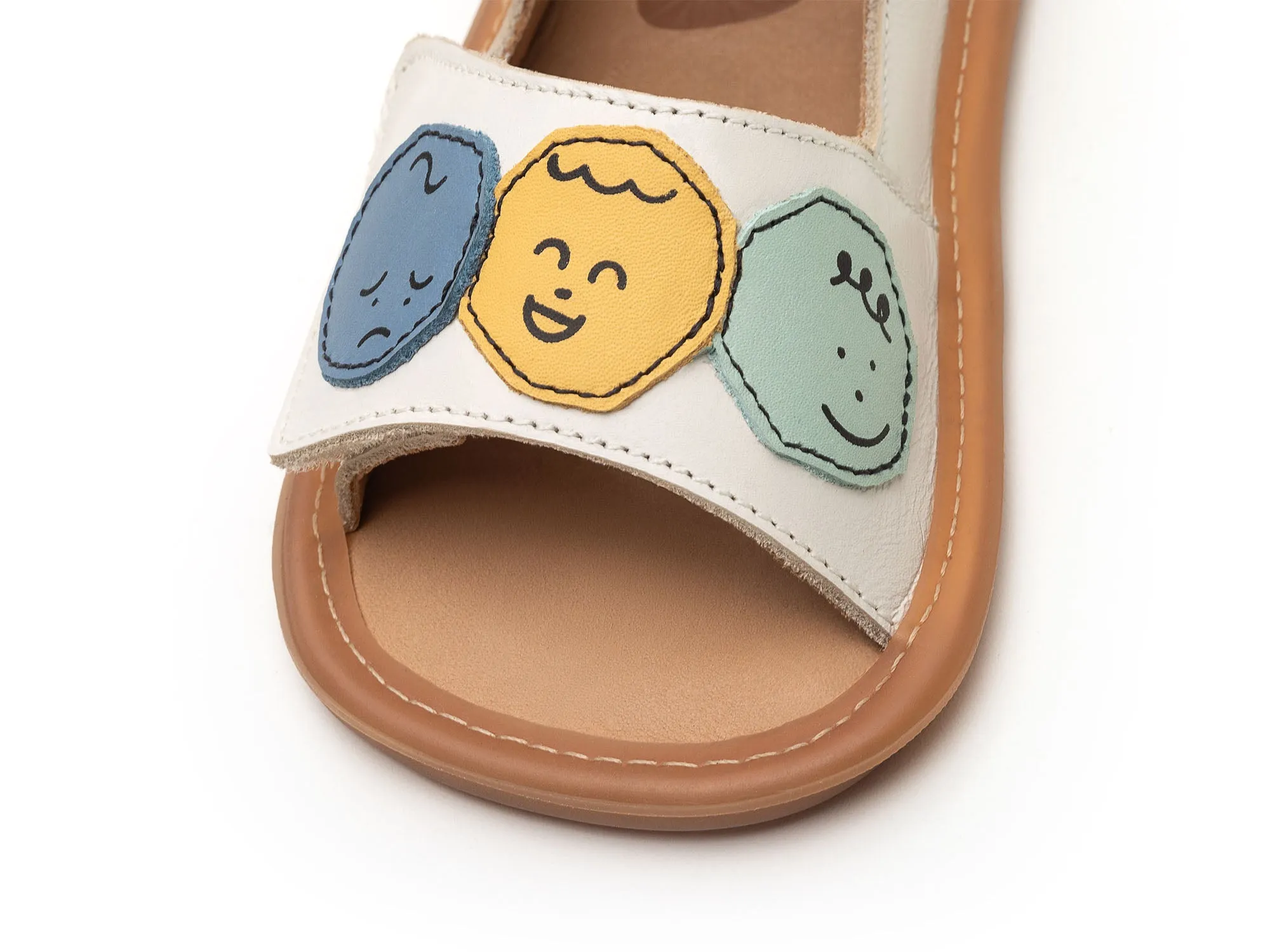 Tip Toey Joey TODDLER SANDALS MOODS - TAPIOCA/ DENIM/ TANGERINE