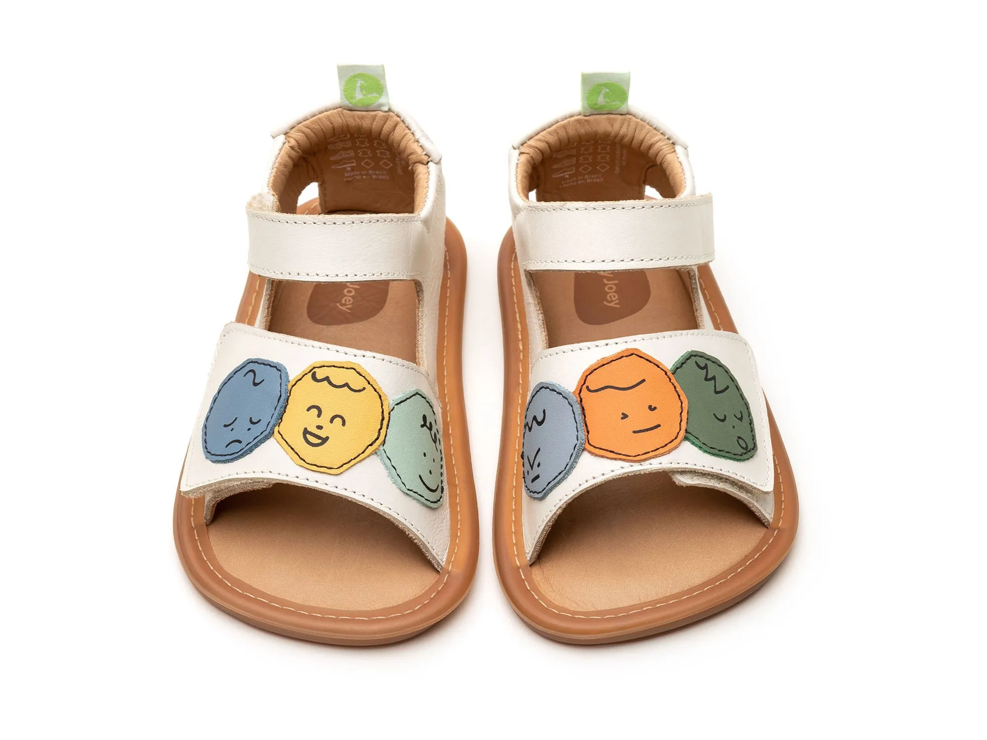 Tip Toey Joey TODDLER SANDALS MOODS - TAPIOCA/ DENIM/ TANGERINE