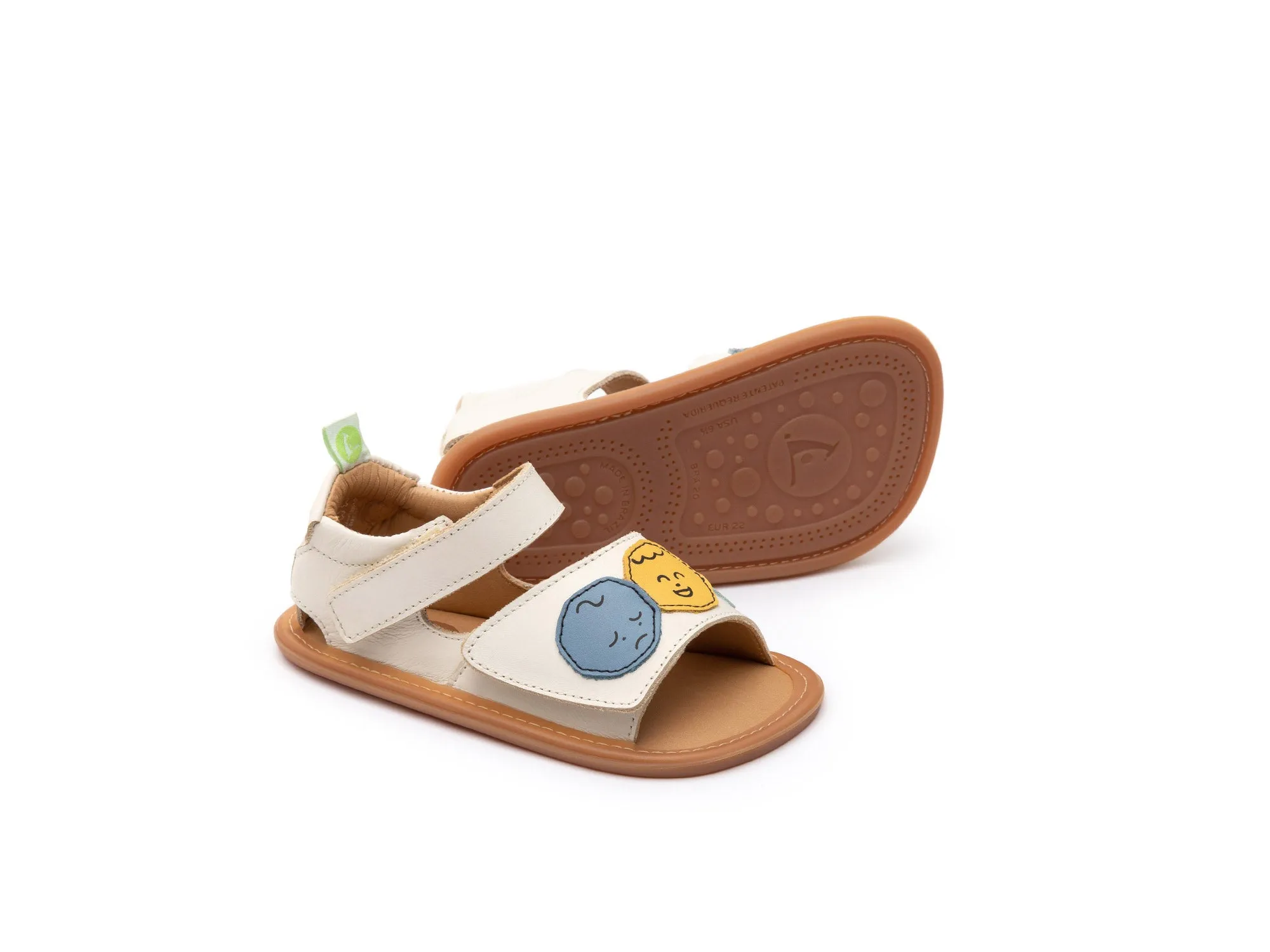 Tip Toey Joey TODDLER SANDALS MOODS - TAPIOCA/ DENIM/ TANGERINE