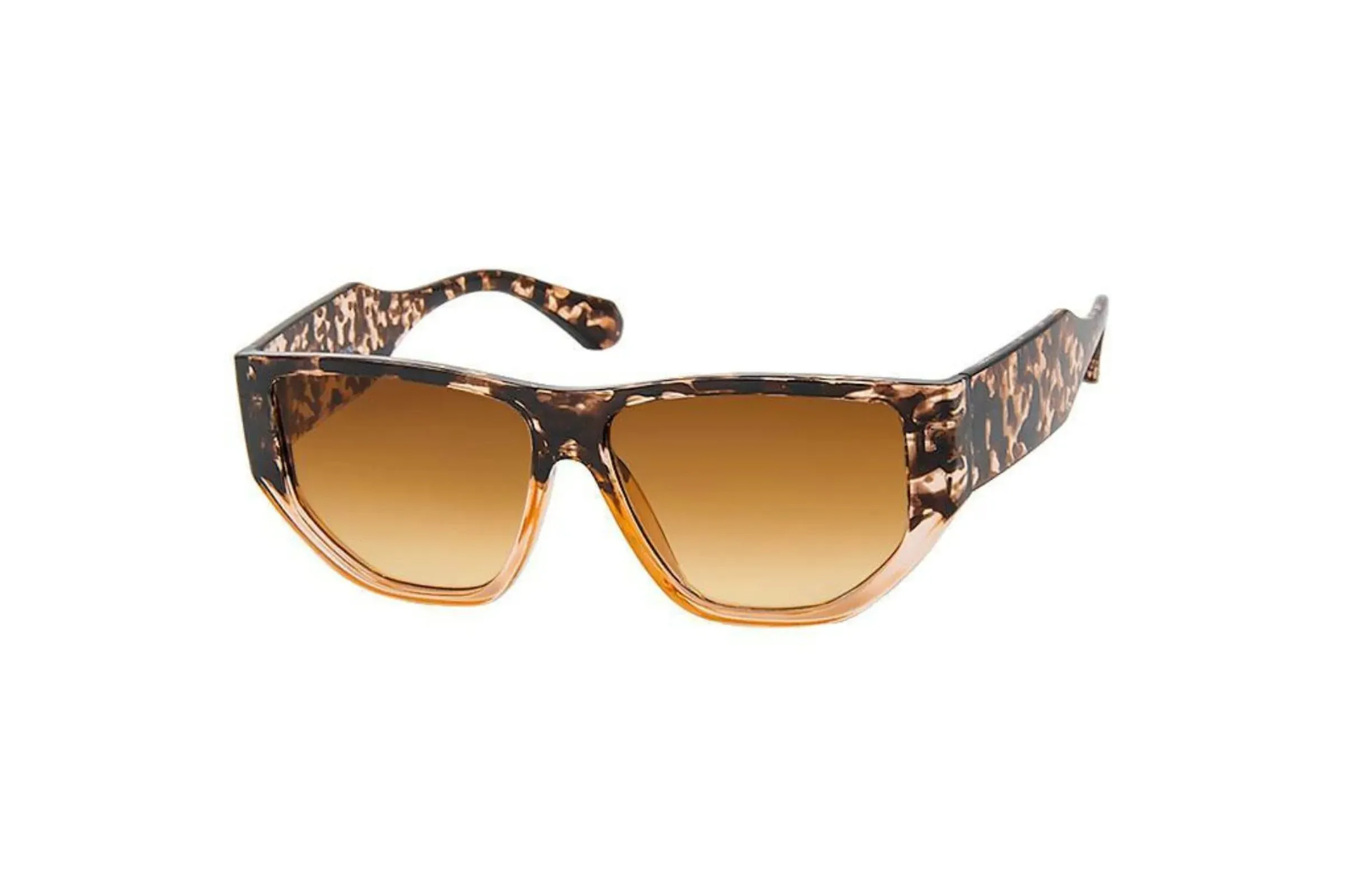 Tortoise Geometric Sunglasses