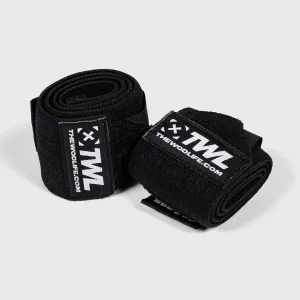 TWL - HEAVY ELASTIC WRIST WRAPS - BLACK